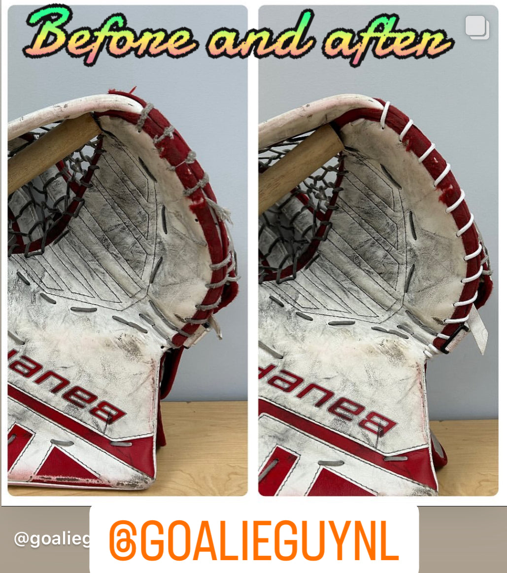 Goalie Glove Perimeter Lacing
